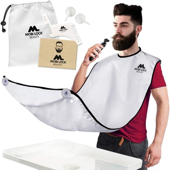 Other - Waterproof Mens Facial Hair Beard Apron Care Shaving Cape Bib Trimmings …
